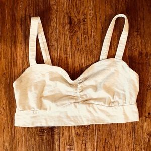 Aerie Heather Off-White Bralette